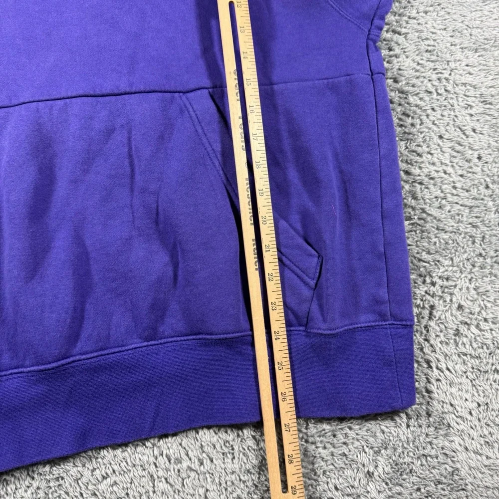Jordan Hoodie Men Large Purple Jumpman Air Fleece Pullover Sweatshirt Embroidere